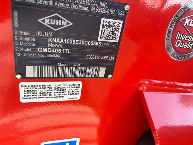 Image of Kuhn GMD4051TL equipment image 1