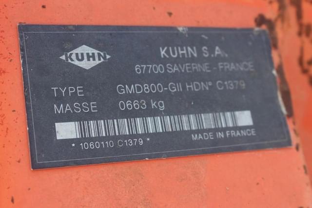 Image of Kuhn GMD800 equipment image 4