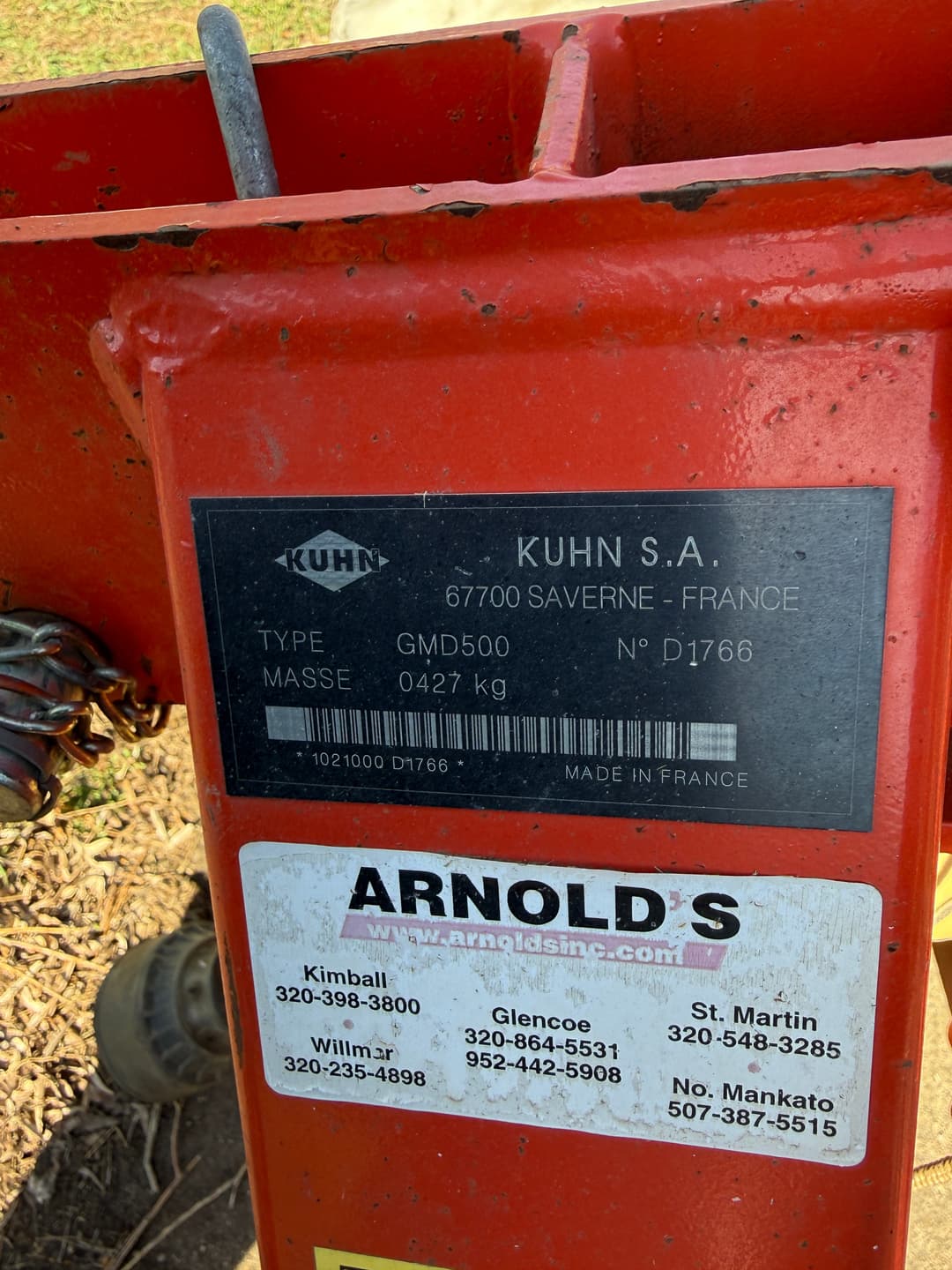 Image of Kuhn GMD500 Image 1