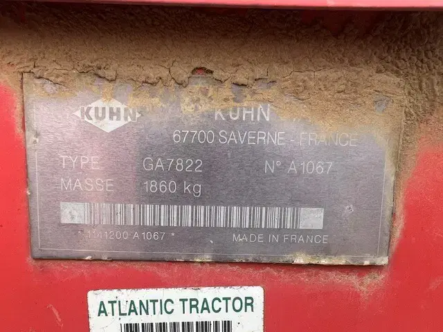 Image of Kuhn GA7822 equipment image 1