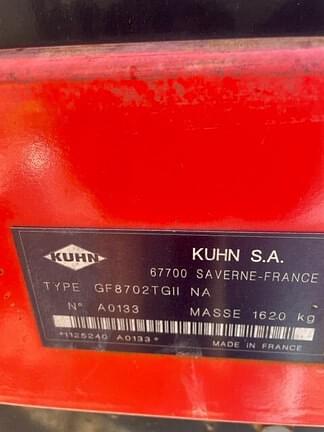 Image of Kuhn GF8702T GII equipment image 4