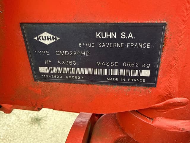 Image of Kuhn GMD 280 equipment image 3