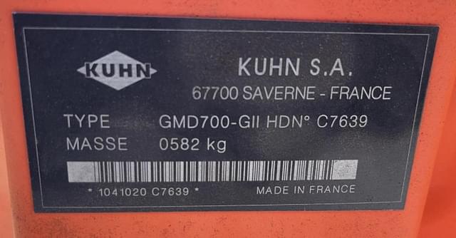 Image of Kuhn GMD 700-GII equipment image 3