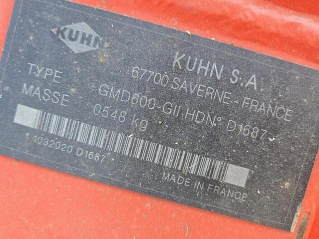 Image of Kuhn GMD 600-GII HD equipment image 3