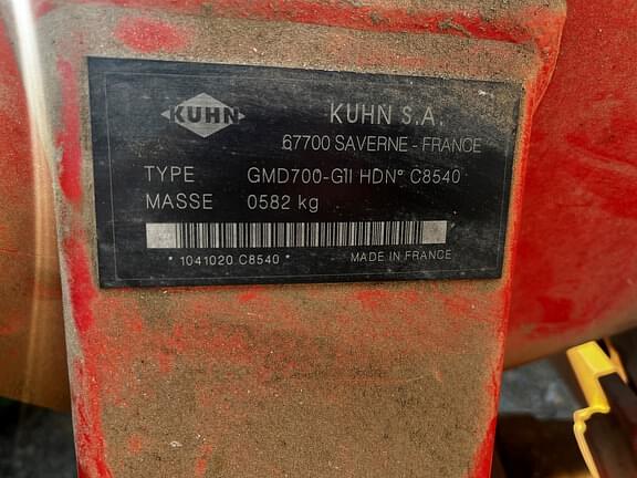 Image of Kuhn GMD700 equipment image 4