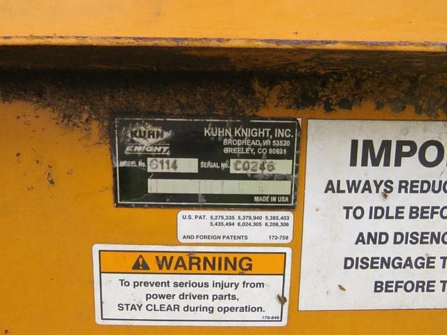 Image of Kuhn Knight 8114 equipment image 3