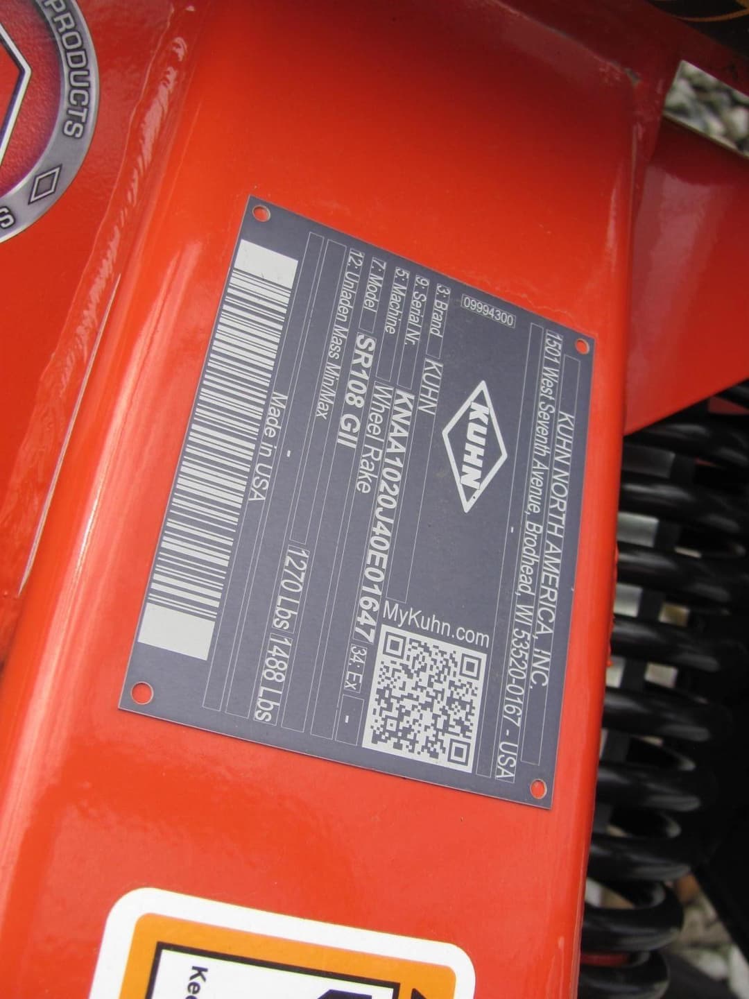 Image of Kuhn SR108GII Image 1