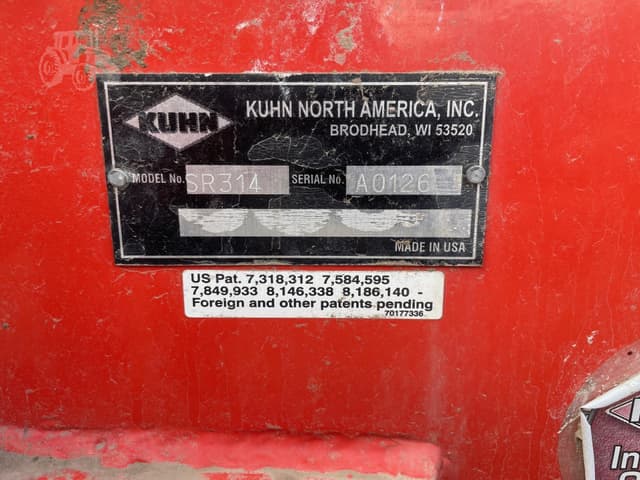Image of Kuhn SR314 equipment image 4