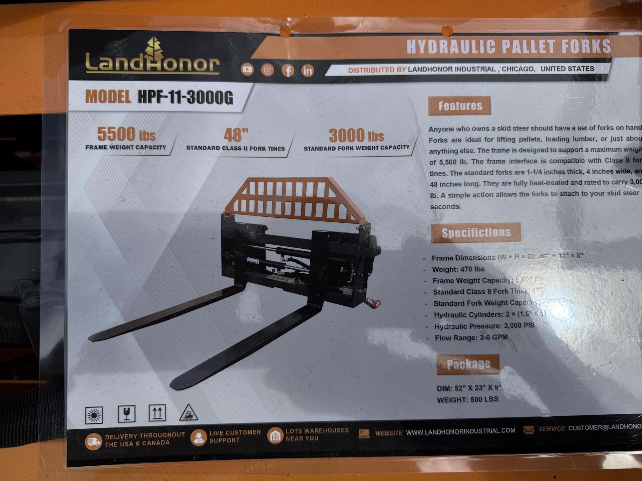 2026 Land Honor HPF-11-3000G Equipment Image0