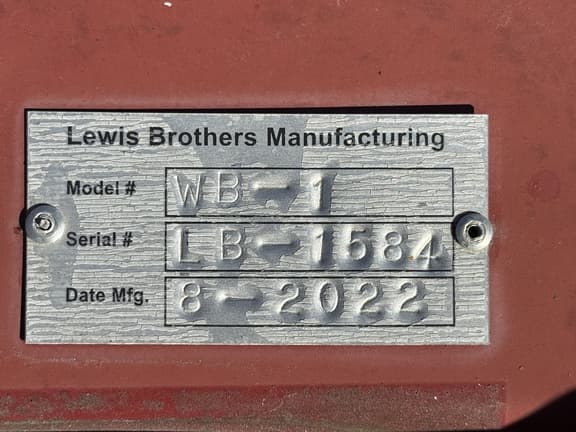 Image of Lewis Brothers WB-1 equipment image 1