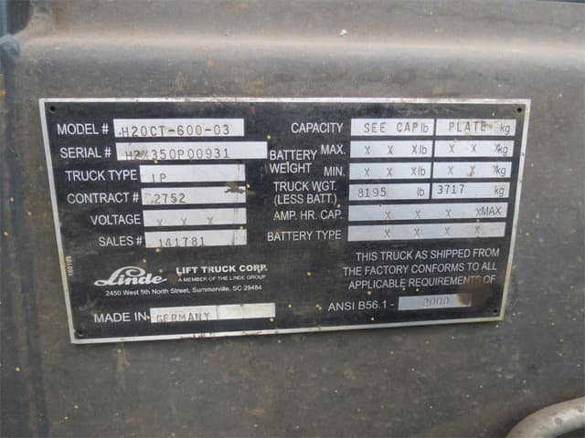 Image of Linde H20CT equipment image 4