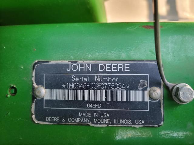 Image of John Deere 645FD equipment image 3
