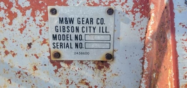 Image of M&W 1160 equipment image 1