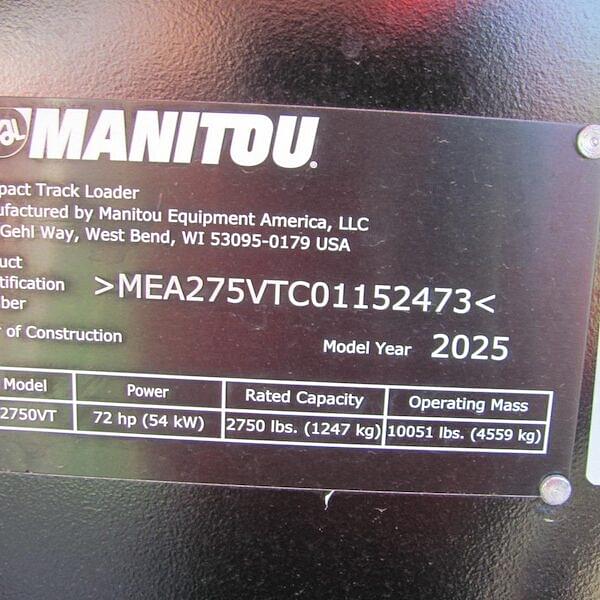 Image of Manitou 2750VT equipment image 1