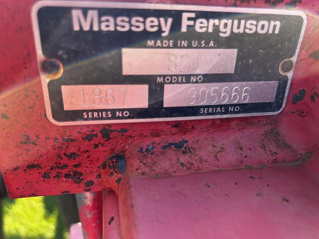 Image of Massey Ferguson 820 equipment image 3