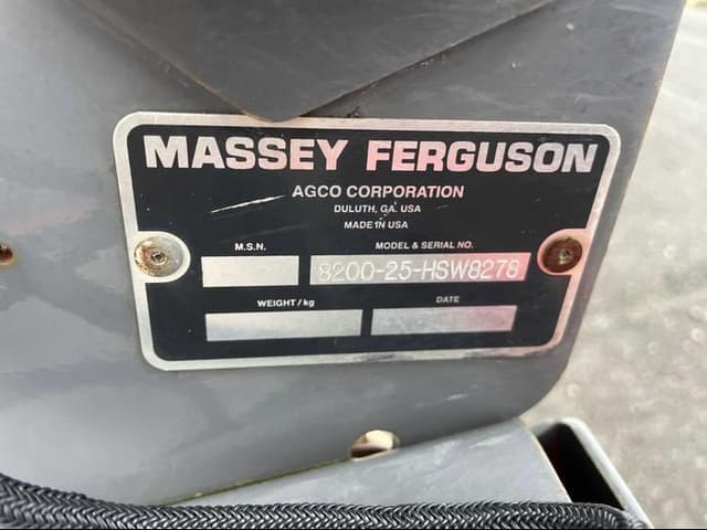 Image of Massey Ferguson 8200 equipment image 1