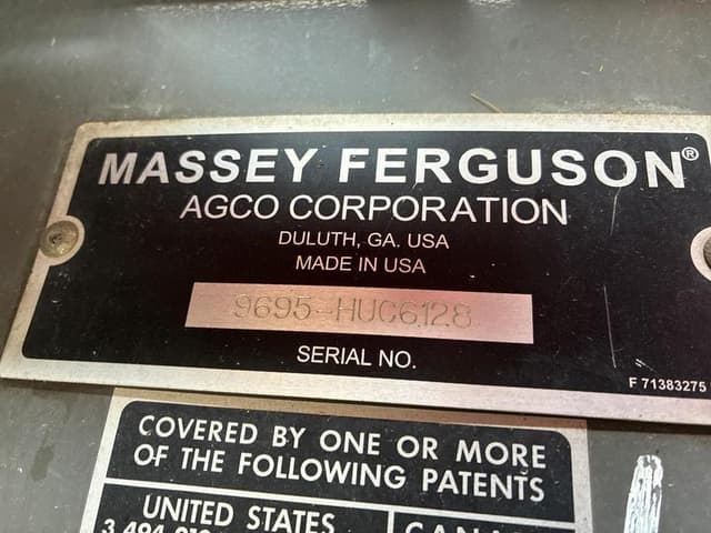 Image of Massey Ferguson 9695 equipment image 1
