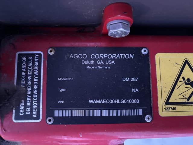 Image of Massey Ferguson DM287 equipment image 3