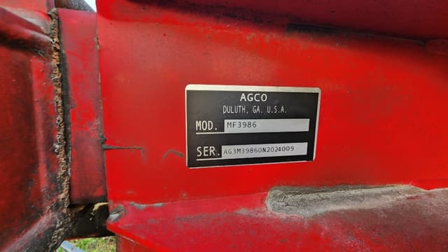Image of Massey Ferguson 3986 equipment image 4