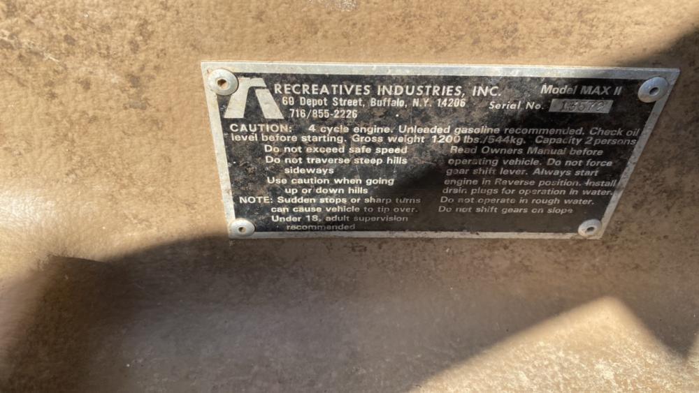 Tractor Zoom Recreative Industries Max II