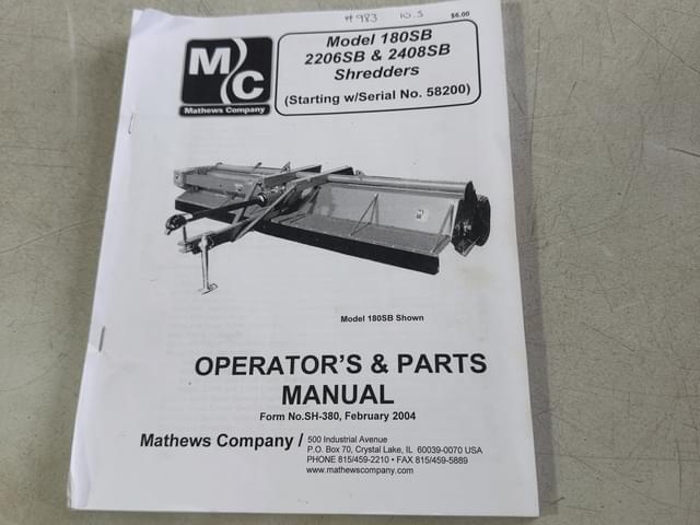 Image of Mathews Company 180SB equipment image 4