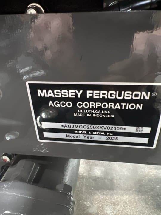 Image of Massey Ferguson 1GC.25 equipment image 4