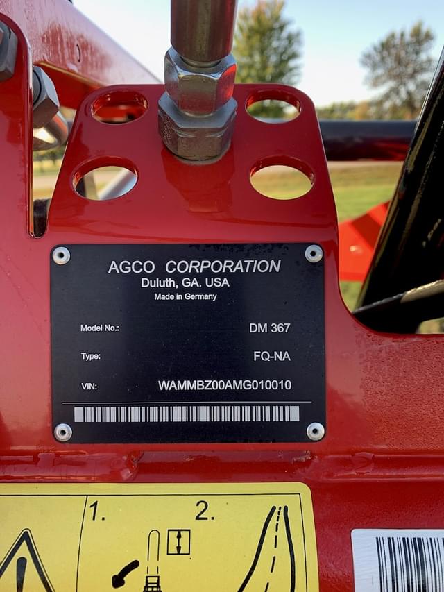 Image of Massey Ferguson DM367 equipment image 4