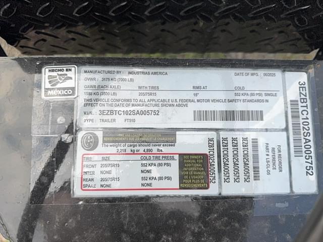 Image of  Industrias America FT510 equipment image 3