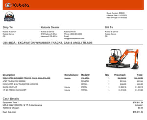 2025 Kubota KX040-4R3A Image
