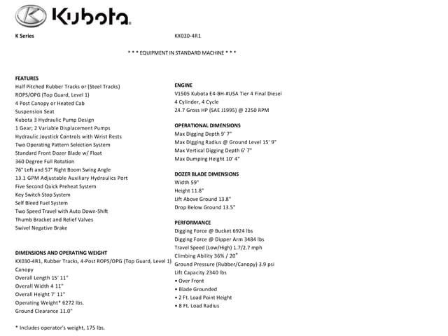Image of Kubota KX030-4R1 Image 1
