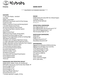 Main image Kubota KX040-5R3TP