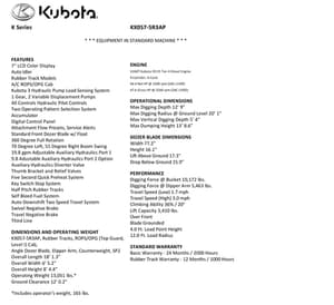 2026 Kubota KX057-5R3AP Image