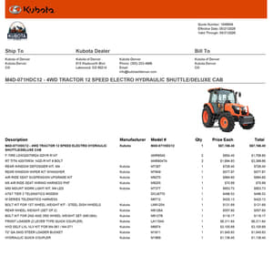 2026 Kubota M4D-071HDC12 Image