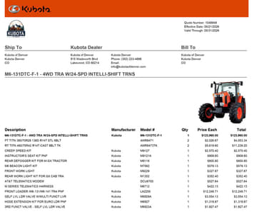 Main image Kubota M6-131