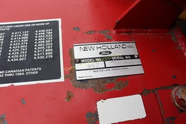 Image of New Holland 853 equipment image 3