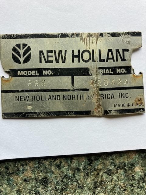 Image of New Holland 996 equipment image 1