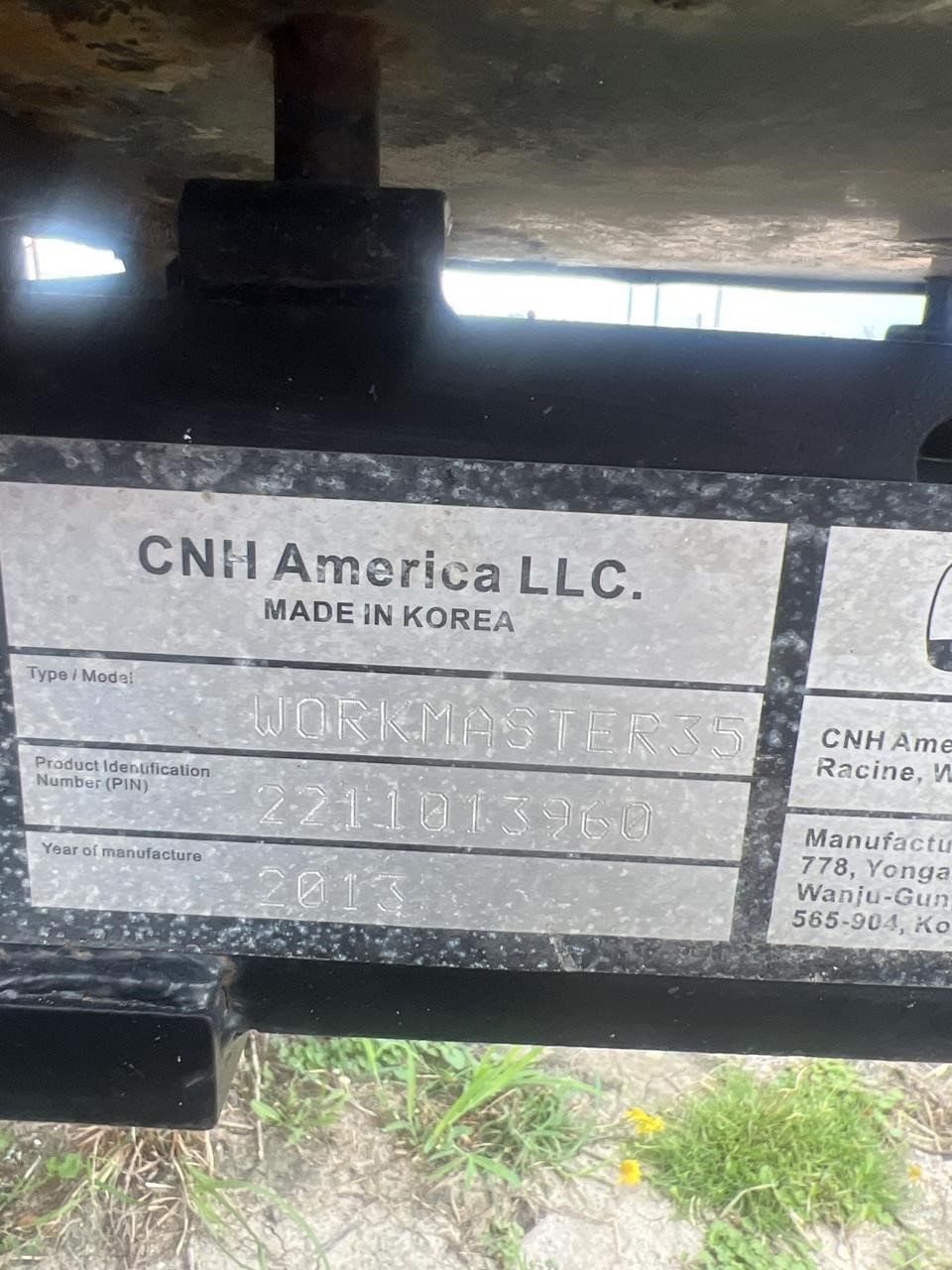 2014 New Holland Workmaster 35 Equipment Image0