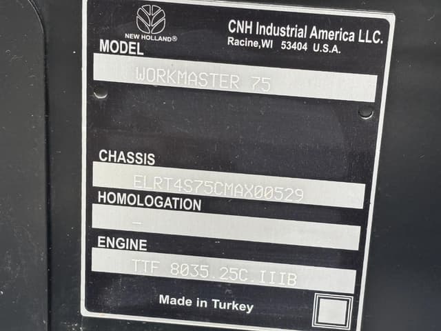 Image of New Holland Workmaster 75 equipment image 2
