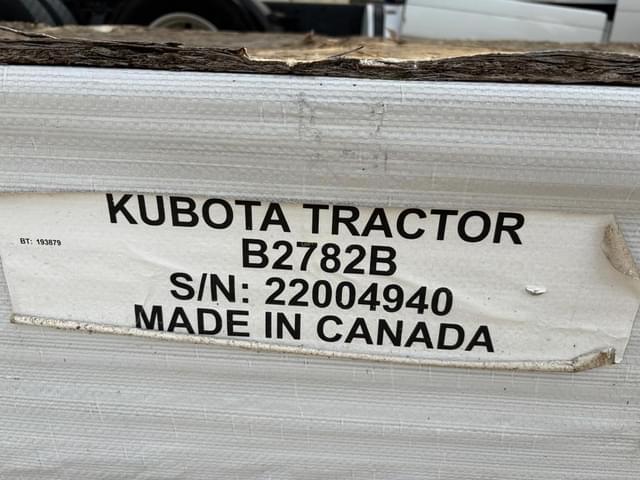 Image of Kubota B2782B equipment image 2