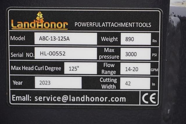 Image of Land Honor ABC-13-125A equipment image 4