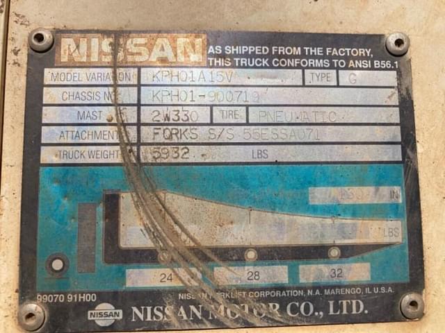 Image of Nissan KPH01A15V equipment image 4