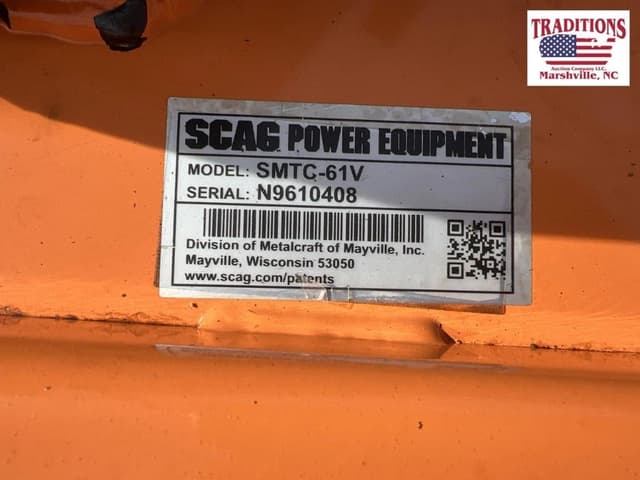 Image of Scag SMTC-61V equipment image 3