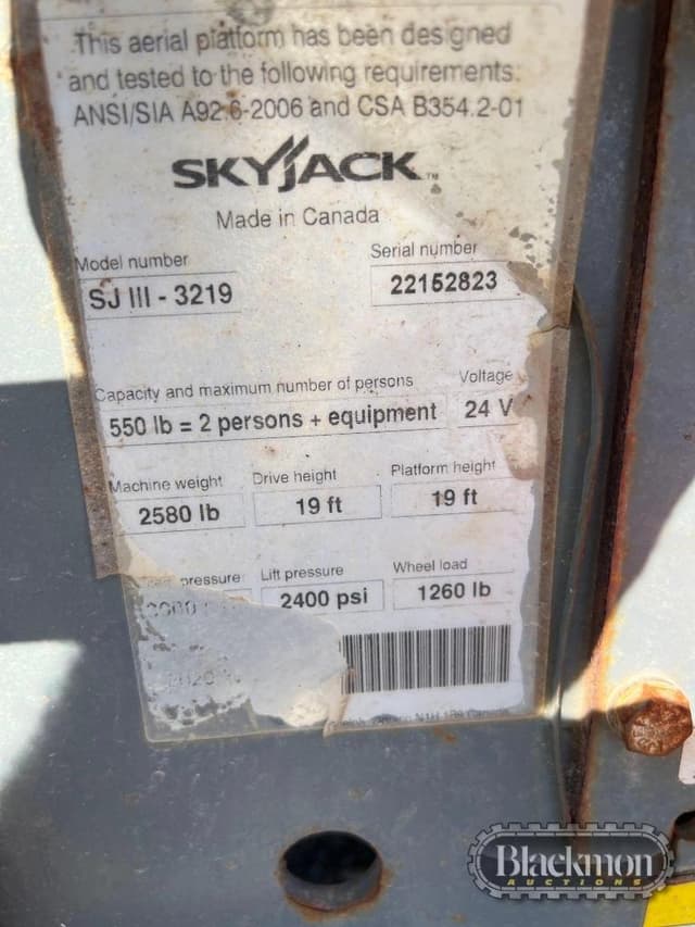 Image of Sky Jack 3219 equipment image 4