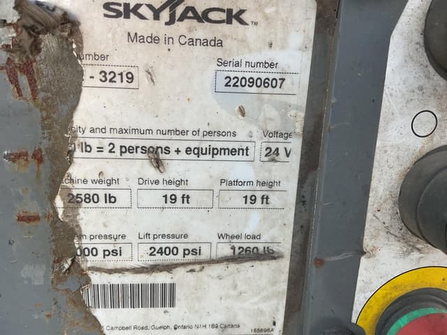 Image of Sky Jack SJIII3219 equipment image 4
