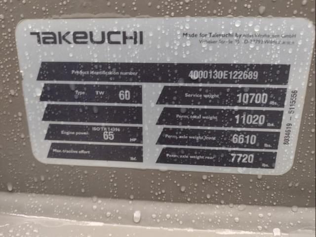 Image of Takeuchi TW60 equipment image 4