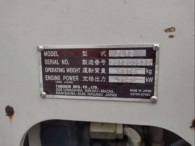Image of Takeuchi TL12 equipment image 4
