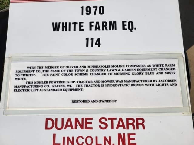 Image of White 114 equipment image 4