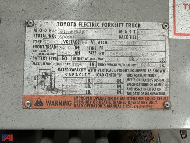 Image of Toyota 305FBCU20 equipment image 3