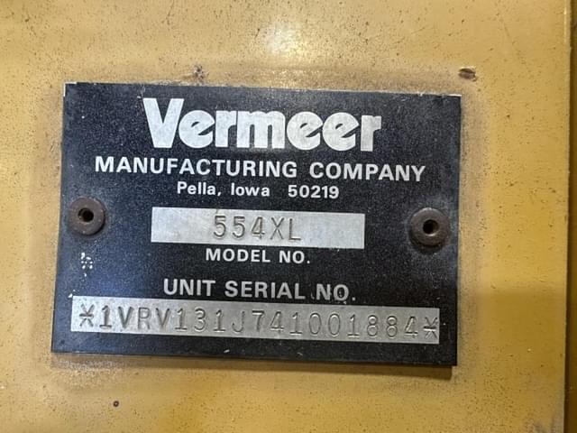 Image of Vermeer 554XL equipment image 3