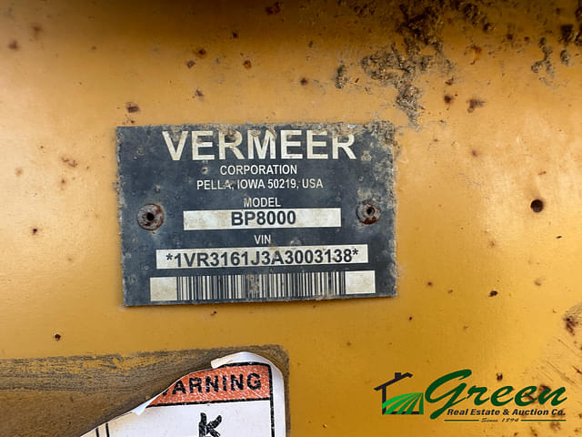 Image of Vermeer BP8000 equipment image 3